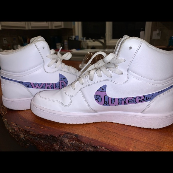 Nike Ebernon AirForce 1s Juice WRLD high tops - Picture 4 of 5